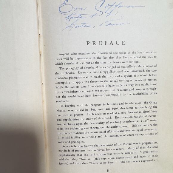 Gregg Shorthand Anniversary Edition Hardcover Vintage Book Business Writing 1929 - Picture 11 of 14